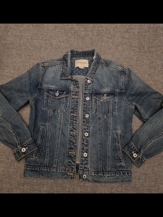 Anthropologie Jackets & Blazers - Anthropologie Pilcro Faded Distressed Blue Denim Trucker Jean Jacket Small